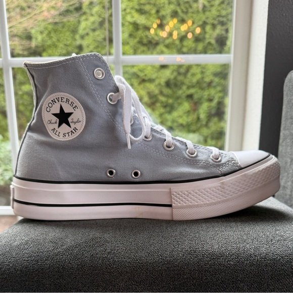 Converse Chuck Taylor Platform High Top Blue Gray Women’s 10 EU 41.5 - Picture 2 of 13